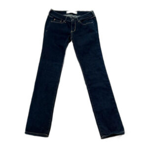 NWOT Abercrombie & Fitch Low Rise Skinny Jeans Sz 2 XS / US 2·DEEEEP BLUE